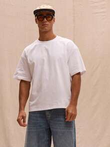 Boxy Fit Oversized-Shirt Spring Summer Streetstyle Easter Vacation SZWL - White - View 7