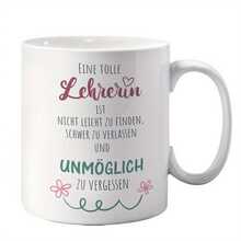 1pc-Color Ceramic Mug 11oz, Microwave, Funny, Unique Thank You Message Teachers, Reusable, Hand Wash Only, Multipurpose Use, Thanksgiving & Labor Day - Blue Gall Blue Handle - View 4