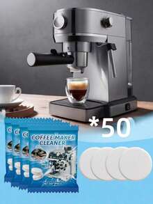 Pastillas de limpieza para máquina de café, pastillas de descalcificación especializadas para el mantenimiento del cabezal de preparación y el filtro de la cafetera - Multicolor - Ver 17