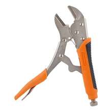 Abrazaderas de metal de mandíbula recta de 10 pulgadas con mango antideslizante para uso de artesanos, hogar y taller - SW-8102021HT - Ver 1