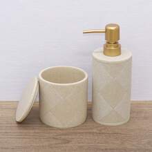 Bathroom Accessories Set, Resin Crafts Home & Kitchen Supplies, Bathroom Accessories, Bathroom Vanity Tray, Toothbrush Holder, Soap Dish, Mouthwash Cup, Versatile & Practical