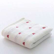 1pc Soft And Absorbent Cotton Hand Towel For Bathroom And Kitchen Use