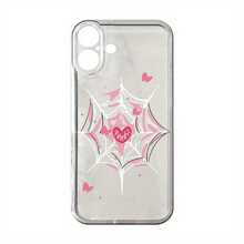 Funda de Teléfono de Telaraña de Corazón Rojo para Oppo A3 A3 Pro A3X A16 A17K A38 A55 A57 A57S A58 A60 A76 A77S A78 A79 A80 5G A95 A98 Reno 5 8T 10 11 Pro 12F Funda de Teléfono Transparente de Caricatura a Prueba de Golpes Cobertura Completa TPU Funda Protectora Simple de Moda a Prueba de Golpes Carcasa Suave Creativa - Colores mixtos - Ver 7