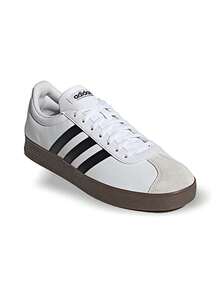 Adidas VL COURT BASE 男士运动鞋 透气轻便 弹性好 纯黑/白 ID3711 - 白色/黑色 - 查看 6