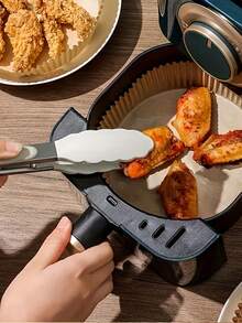 100pcs Air Fryer Parchment Paper Liners, Non-Stick Baking Paper, Heat Resistant & Waterproof, Suitable For Air Fryer, Kitchen, Cooking, Grilling, Outdoor Activities, Oven, Compatible With Most Air Fryers And Microwaves, Ideal For New Year Or Valentine's Day Gifts