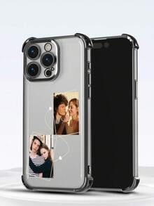 1 Ốp lưng điện thoại in ảnh cá nhân hóa tùy chỉnh, Ốp lưng silicon mềm chống sốc mạ điện bảo vệ tương thích với iPhone 17 16 15 14 13 12 11 Pro Promax Plus, Galaxy S25 S24 S23 S22 Ultra Edge, Điện thoại OPPO, Kỷ niệm, Ngày lễ tình nhân, Sinh nhật, Đám cưới, Ngày của Mẹ, Ngày của Cha, Quà tặng cho bạn thân, Quà tặng cho mẹ/bố, Bạn trai, Bạn gái - màu đen - Xem 3