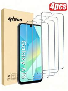 4pcs Tempered Glass Screen Protector For Samsung Galaxy A16, S20FE, A72, A71, A55, A54, A53, A35, A34, A33, A32, A36, A31, A17, A16, A15, A14, A13, A12, A51, A50S, A25, A24, A30S, A20S - Clear - View 7