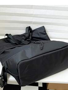 حقيبة كبيرة السعة متعددة الاستخدامات، حقيبة ظهر نايلون بلون واحد