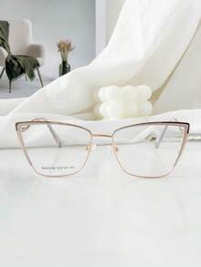 MELINDA MODA Women's Metal Eyeglass Frame, Small Cat-Eye Style - 淡紫色 - 查看 3