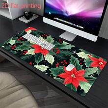 One Piece Of 2D Flat Printed Mouse Pad Featuring A Non-Slip Rubber Base, Ideal For Gamers And Office Use, Sturdy Keyboard Accessory Offered In Various Sizes SBDSTPD0311, Christma Computer Desk Mat, Christmas Mouse Pad For Pc, Christmas Desk/Mat, Strawberry Thief Mouse Mat Long, Purple Mouse, Mousepad, Mouse Mat, Gaming - 70x30公分(27.5x11.8吋) - 查看 5