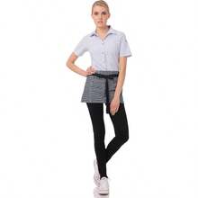 Unisex Portland Waitress Apron For Restaurant Staff And Kitchen Workers Durable Cotton Fabric With Adjustable Straps And Multiple Pockets For Efficient Food Service Ideal For Busy Cafes Dining Establishments And Home Kitchens - 靛藍 - 查看 2