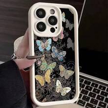 Beautiful Colorful Butterfly Case For IPhone 16 Pro, Compatible With Apple 15/14/13 Pro Max, New Model 12x11 - Emery - Trắng - Bướm đầy màu sắc tuyệt đẹp - Xem 4