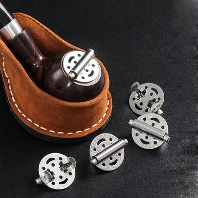 1/2 UNIDAD(ES) Tapa de tubo de acero inoxidable, protector de tubo ajustable con resorte, adecuado para fumadores en interiores y exteriores, accesorios de herramientas para fumar, accesorios de tubo de fumar, herramientas de tubo compactas, accesorios de tubo elegantes, cubierta protectora contra la oxidación, tapa de tubo exquisitamente elaborada, tapa de tubo a prueba de viento, coleccionista de tubos