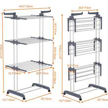 Clothes Drying Racks - Grijs - Bekijken 2