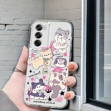 Funda de Teléfono Personalizada con Patrón Adecuada para Oppo A3 A3 Pro A3X A16 A17K A18 A38 A40 A55 A57 A57S A58 A60 A76 A77S A78 A79 A80 5G A95 A98 Reno 5 8T 10 11 Pro 12 13F Funda de Teléfono Transparente a Prueba de Golpes de TPU de Cobertura Completa Simple y Moderna Funda Protectora Suave Personalizada Regalo Creativo para Ti o Amigos 7z071012, Diseño Minimalista, Funda Protectora Flexible - Colores mixtos - Ver 3