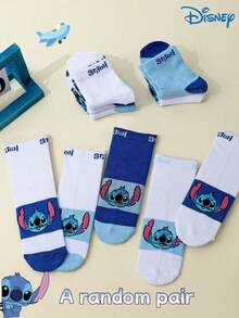 Disney 1/5/10双装卡通可爱个性化儿童袜子，时尚休闲舒适透气防臭吸湿学生袜，实用时尚，图案吸汗，多功能低帮袜，适合日常穿着，返校季和节日礼物，圣诞新袜，邻居追逐链接 - 彩色 - 查看 13