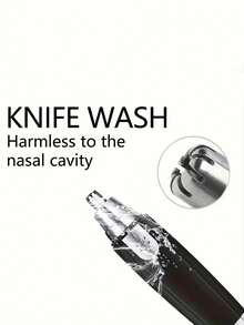 男女通用防水鼻毛修剪器 - 双刀片和静音马达，无痛去除耳毛和面部毛发 - 彩色 - 查看 6