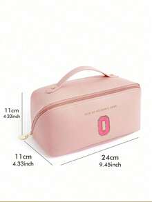 Multifunctional Travel Storage Bag, Letter Cosmetic Bag,PU Leather Waterproof Cosmetic Bag,Large Capacity Double Layer Cosmetic Bag, Cosmetics Organization And Storage, >Organizacion,Cosmetic Storage Bag, Skin Care Bag, Large Capacity Toiletries Bag, Travel Home Cosmetic Bag Organizer, Travel Accessories, Makeup Bag Make Up Bag Makeup Pouch Toiletry Bag Wash Bag Travel Essential Cruise Essentials Vacation Essentials For Men Women - Multicolor - View 42