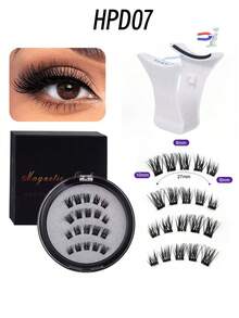 Magnetic Eyelashes Set (With Eyelash Applicator) - Reusable, Professional Makeup Tool, Alcohol-Free, Fragrance-Free Plastic Material, Eyelash Set - Multicolor - View 17