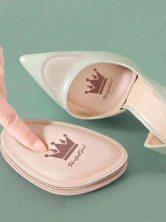 2 piezas Almohadillas cómodas y suaves para la parte delantera del pie, Cojines de plantilla antideslizantes y antialgias, Plantillas amortiguadoras de impactos