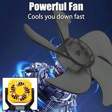 1PC Multi-Function Powerful Fan Camping Light With Battery Indicator, Fast-Cooling Fan, Multi-Purpose Hook, Type-C Charging, Dual Light Colors (3+2 Modes), Daily Waterproof, Ideal For Outdoor Camping, Family Picnics, Garden Parties, Fishing, And More - Multicolor - View 4