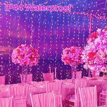 240 LED 88 pies Luces de cadena conectables para interiores y exteriores, luces blancas cálidas con efecto de parpadeo, con temporizador, para dormitorio, aula, boda, árbol, patio y decoración - Rosa + 240 LED - Ver 3