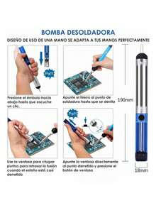Kit de Soldador Eléctrico Con Herramientas Puntas Multímetro y Estuche