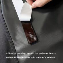 600D Durable Car Trunk Mat With Bumper Flap Protection And Storage Pockets, Full Coverage Trunk Liner