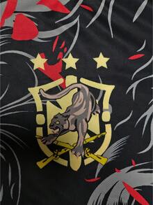 Áo nỉ thể thao cá nhân hóa Áo bóng đá tự làm, Có thể in tên và số, Có sẵn tên đội, Áo bóng đá Brazil dành cho nam/thiếu niên và áo thể thao ngoài trời tay ngắn, Đồ thể thao cổ tròn thoải mái, Có thiết kế họa tiết da báo, Thích hợp cho các trận đấu bóng đá, tập thể dục, chạy bộ và đi bộ đường dài, Món quà hoàn hảo cho nam giới, cầu thủ và những người đam mê bóng đá - Đỏ - Xem 6