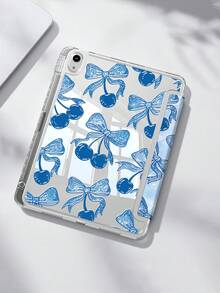 玫瑰蝴蝶结樱桃双面亚克力水晶保护壳,兼容 iPad 10 代、iPad 10.2/iPad Mini 6/iPad Mini 7/9.7、Galaxy Tab A8 8.7、3+Y 可折叠防弯折设计,兼容 Kindle Paperwhite 12 代(2024 年款),硅胶加固边角,自动唤醒/睡眠功能,节日送礼佳品 - 彩色 - 查看 4