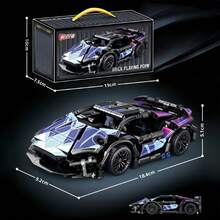 2025 New - Mechanical Assembly Building Blocks, Pink Boxy Off-Road SUV + Streamlined Supercar Design, Mechanical Building Block Car Models, Precise Gear Structure + Hands-On Assembly, Collection And Display, Perfect For Building Enthusiasts, Birthday/Holiday/Gift - Gift - Multicolor - View 1