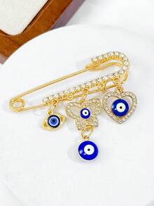 Fashion Evil Eye Brooch, Blue Eye Pin For Women, Cute Gift For Girlfriend, High-End Exquisite Accessory. #Fashion Accessory#High-End#Gift Recommendation - Blue - View 7