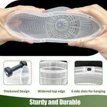 Orchid Pot With Holes, 4.3", 5.5", 6.1", Orchid Pots For Repotting, Plastic Orchid Planter, Clear Orchid, Breathable Slotted Orchids Planter, Suitable For Indoor Outdoor Plants, Orchids Planter For Root Health. - Multicolor - View 4