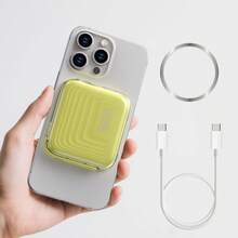 YLYP 5000mAh 超薄迷你磁吸式移动电源，无线便携充电器，支持磁吸充电，22.5W PD 快充，兼容 17/17 Air/16/15/14/13/12 Pro/Pro Max/Plus/Mini - 複色 - 查看 13