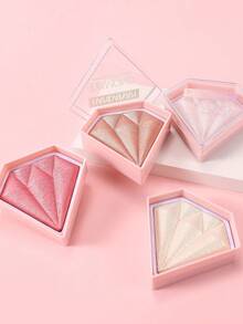 HANDAIYAN 钻石高光粉，自然持久提亮，高显色度面部轮廓高光，适合万圣节、圣诞节、日常妆容、校园派对、冬季必备 - 彩色 - 查看 8