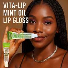 8pcs Broad-Way Vita-Lip Clear Lip Gloss  Ultra-Hydrating & Soothing Formula With Vitamins, High-Shine Non-Sticky Finish Lip Balm With Mint, Rosehip, Coconut, Mango, Argan, Honey, Shea - 彩色 - 查看 5