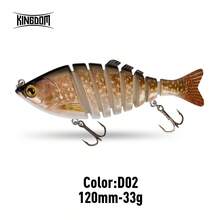 Kingdom Barbecue 钓鱼路亚 多节饵 泳饵 人工海钓路亚 65mm 90mm 120mm 140mm 沉水型摇摆饵 硬饵 - 彩色 - 查看 15