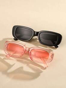 3pcs Kids' Fashionable Square Shaped Fashion Glasses