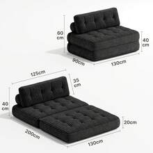 Asofer Futons - 深灰色 - 查看 3