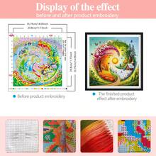 1 Set Floral Wishing Bottle Cross Stitch Kit, DIY Handmade Embroidery, Seasonal Landscape, Beginner Starter Kit Includes 11CT Fabric + 3-Strand Threads + Needle + Instructions, Home Decor Craft