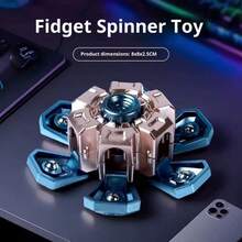 Đồ chơi xoay ngón tay biến hình 3 trong 1, con quay cơ khí, đồ chơi giảm căng thẳng công nghệ hiện đại, máy phóng xoay, quà sinh nhật cho bé trai. - Nhiều màu - Xem 9