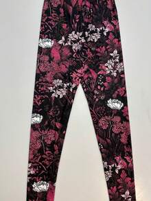 女士休闲提花裤，针织提花面料，适合度假、办公室、居家、学校、节日、日常、生日派对、约会、四季