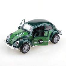 Modèle de voiture en alliage avec scarabée peint vintage, jouet de voiture classique rétro, ornement décoratif, petit cadeau, cadeau pour ami, passionné d'automobile, haute qualité - Multicolore - Voir 15