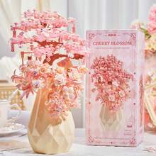486 Stück Blumenstrauß-förmige Bauklötze, geeignet für Heimdekoration, Valentinstag-Geschenk, Geburtstagsgeschenk, Geschenk für Liebhaber, Freunde und Familie. Kann auch als Urlaubsgeschenk, Vatertags-Geschenk, Muttertags-Geschenk, Hochzeitsgeschenk, Hochzeitsdekoration, Abschlussgeschenk verwendet werden. - Verschiedenfarbig - Übersicht 8