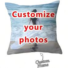 1pc Customizable Name Text Photo People Landscape Nature DIY Throw Pillow Case, Family Couple Youth Pet Friend Single-Sided Print Cushion Cover, Suitable For Living Room Sofa Bedroom, All Seasons, No Pillow Insert, Breathable,Lightweight,Washable,Funny,Cute,Love,Soft,Comfortable,Elegant,Simple,Custom,Personalized,Unique,Ideal Gifts For Him,Ideal Gifts For Her,Him,Her,Boyfriend,Girlfriend,Dad,Mom,Family,Friends,For Anniversaries,For Mother's Day,For Birthdays,For Valentine's Day,For Graduation,For Father's Day,For Weddings,For Housewarming,Sofa,Bed,Car,Tea Room,Bedroom,Bathroom,Living Room,Dining Room,Season Picks, Autumn Home Refresh,Fall Decor - Multicolor - View 13