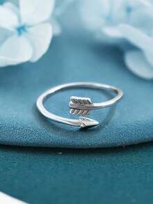 1pc High-End Women's Silver Bow & Arrow Design Toe Ring, Luxury Exquisite Jewelry Gift - Advanced Bow and Arrow - View 4