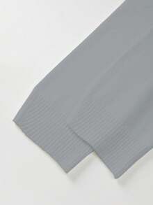 Nuevo suéter de punto minimalista de unicolor con cuello redondo y manga larga para mujer, para otoño e invierno, nuevo suéter casual para ir al trabajo, suave y cómodo, holgado, top de moda para Año Nuevo