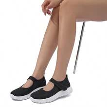 Meijile Women's Sock Tennis Shoes, Women's Slip-On And Lace-Free Sneakers, Comfortable Casual Shoes With Soft Sole 213 - Preto - 查看 7