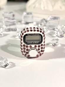 New Convenient Finger Counter, Adjustable Rhinestone Mini Handheld Counter, Electronic Rosary Ring Counter, Prayer Accessories, Multi-Purpose Counter, Compact Fashionable Luxury Ring, Counting Portable For Men & Women, Suitable For Holiday Gifts, Prayer Counting, Etc.