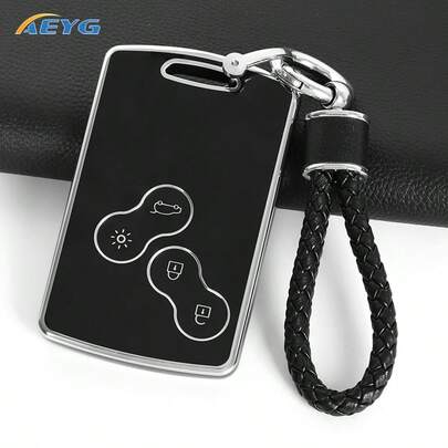 Pour Renault Megane 2 3 Clio Scenic Duster Kaptur Captur Logan Laguna Zoe Koleos Danilo Nema Fluence Étui de protection en TPU pour clé de voiture